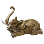 Design Toscano EU51783 Statue d'Etang Elephant Allongé pour Bassin Résine