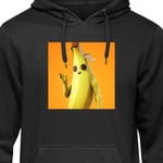 Barn-Hoodie | Mjuk Huvtröja för Barn Fortnite - Peely svart 12-13 År