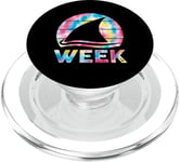 2025 Week Retro Shark Fin Lover Sea Ocean Animal Summer Trip PopSockets PopGrip for MagSafe