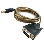 RS232 to USB Cable Lead 1.5m DB9 Serial Converter for POS PLC Windows PC Adapter