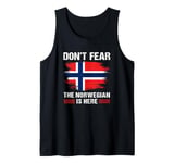 Vintage Norway Flag Don't Fear The Norwegian Is Here Tank Top