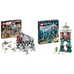 LEGO 75337 Star Wars AT-TE Walker Poseable Toy, Revenge of the Sith Set & 76420 Harry Potter Triwizard Tournament: The Black Lake, Goblet of Fire Building Toy Playset with Boat Model and 5 Minifigures