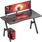 HLONONE 100 x 50 cm Bureau Gaming, Bureau Gamer Informatique Ergonomique, Table Gaming en Fibre de Carbone, Gaming Desk Noir