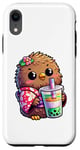 iPhone XR Kiwi Bird Drinking Bubble Tea Japanese Kimono Case