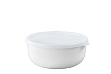 Mepal – Kitchen Storage Bowls Lumina – Food Storage containers with lid Suitable for Fridge, Freezer, steam Oven, Microwave & Dishwasher – Bowl with lid – 1500 ml – White