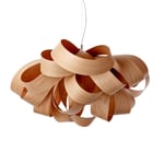 LZF LAMPS Agatha Small -riippuvalo, 78x76cm, kirsikkapuu