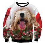 Ugly Christmas Sweater Herr Dam Tröjor 3D Rolig Söt printed Holiday Party Xmas Birthday Sweatshirts Unisex pullovers Toppar style 27 3XL