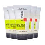 L'Oreal Studio Line Invisible Clear Gel Extra Strength 150ml Pack of 6