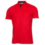 Calvin Klein Golf Monogram Mens Red Golf Polo Shirt CKMS24882