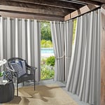 Sun Zero UV Protectant Curtain Panel, Polyester, Grey, 54" x 95"