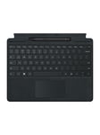 Surface Pro Signature Keyboard - keyboard - with touchpad accelerometer Surface Slim Pen 2 storage and charging tray - QWERTZ - black - with Slim Pen 2 - Tastatur - Sort