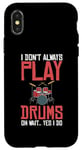 Coque pour iPhone X/XS Drums Instrument Funny Playing Musical Leçon