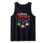 Panther Lover Xmas Ornament Santa Panther Christmas Tank Top