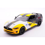 FORD MUSTANG GT 2018 YELLOW/WHITE/BLACK 1:24 MotorMax Auto Stradali