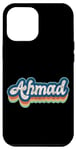 Coque pour iPhone 12 Pro Max Ahmad Prénom Garçon Style Vintage Années 70 80 Personnalisé