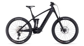 Vtt electrique tout suspendu cube stereo hybrid 160 hpc slx 750 27 5 shimano deore xt 12v 750 wh 27 5   gris carbon noir 2023