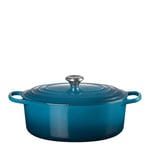 Le Creuset - Oval støpejernsgryte 31 cm deep teal