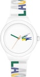 Lacoste Analogue Quartz Watch for Women with White Silicone Bracelet - 2001217