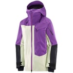 SALOMON Moon Patrol Gore-tex Jkt W Violet / Blanc Noir S 2024 - *prix inclut code COCORICO