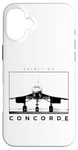 Coque pour iPhone 16 Plus Spirit Of Concorde Supersonic Avion de ligne sur piste