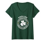 Womens English Irish Family Name V-Neck T-Shirt