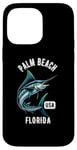 Coque pour iPhone 14 Pro Max Motif Palm Beach Floride USA Fishing