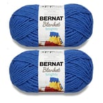 Bernat Blanket Brights Lot de 2 paquets de fil de laine Bleu roi 300 g Polyester 6 super volumineux 200 m Pour tricot/crochet