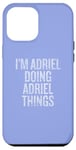 Coque pour iPhone 12 Pro Max Je suis Adriel qui fait Adriel Things Funny Vintage