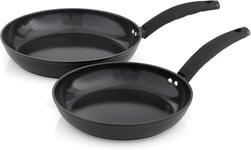 Swan 2 Piece Forged Aluminium Frying Pan Set with 5X Stronger Toxin Free Pans