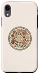 Coque pour iPhone XR Rose florale botanique, style bohème minimaliste, roses d'amour