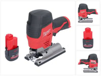 Milwaukee M12 BJS-251 Akkusaha 12 V + 1x akku 2,5 Ah - ilman laturia