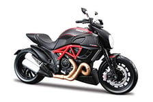 Maistro- Maisto Ducati DIAVEL Carbon Motorbike Build-it-Yourself Die-Cast Model Kit-1:12 Scale Moto, M39196, Coleurs Assorties