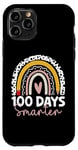 Coque pour iPhone 11 Pro 100 Days Smarter Teacher Rainbow, 100e journée d'école