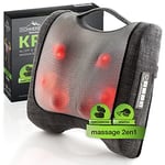 Coussin massant Krafty de Donnerberg - Chaleur infrarouge, massage par percussions et shiatsu pour une détente complète et apaisement des raideurs - Appareil de massage pour dos, jambes et pieds