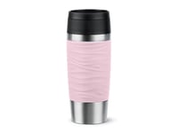 Emsa Travel Mug Waves, Rosa, Rostfritt Stål, Silikon, Rostfritt Stål, Polypropylen (Pp), 36 Ml, 8,3 Cm, 200 Mm