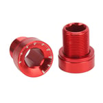 Hot 2Pcs Bike Crank Screw Spline Centre Shaft Aluminium Alloy High Strength Anti