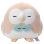 Takara Tomy Arts Pokemon - Pokepiece Plush Toy Rowlet Stuffed Good Night Version