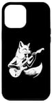 iPhone 12 Pro Max Fox Playing Electric Guitar Rock Star Guitarist Case