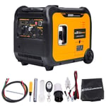 maXpeedingrods Générateur Inverter 5500W essence avec prises USB / 230V Silencieux Groupe électrogène à onduleur pour camping-car