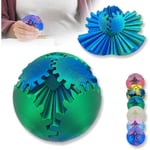 3D-tryckt Växelkula Snurrande Kula eller Kub Fidget Leksak Växelkula Växelkula Pop Fidget Leksak Stressboll 8cm