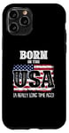 iPhone 11 Pro Born In The Usa A Really Long Time Ago Birthday USA Flag Case