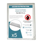 Housse de Protection Intégrale Anti-Punaise de Lit et Anti-Acariens pour Matelas 70 x 190 + 15 cm. (Lot de 30 Housses)