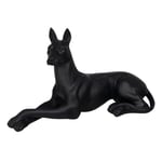 BigBuy Home Figurine décorative Noire Chien 37,5 x 13,5 x 22 cm