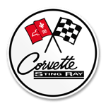 Chevrolet Corvette C2 Sting Ray Logo Sticker, Accessories