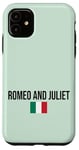 iPhone 11 Romeo and Juliet Love Illustration Novelty Graphic Designs Case