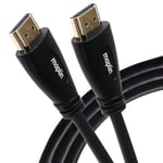 Maplin Thin HDMI Cable 3M, 4K 30Hz Ultra HD High Speed, ARC, HDR, 3D, Ethernet, Compatible with TVs, Monitors, PS4/5, Xbox, Projectors, Soundbars, Sky Box, PCs, Laptops, Apple TV