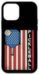 iPhone 12 mini Vintage US Flag Pickleball Player Pickleball Champ Addict Case