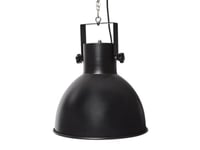 Perel Chauffage de terrasse suspendu, 1500 W, carbone, à suspendre, avec chaîne de suspension, 1 niveau de chauffe, protection contre les jets d'eau, design industriel, métal, noir