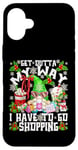 iPhone 16 Plus Funny Gnome Christmas Shopping Crew Motif For Xmas Shopping Case