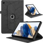 Coque Pour Tablette Lenovo M10 Plus (2nd Gen) 10.3"" 2020 (Tb-X606f/Tb-X606x) Tablette Coque Étuis Cuir 360°Rotatif Multi-Angle Stand Flip Housse Cover Lenovo M10 Plus Gen 2,Noir Arbres